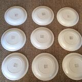 9 assiettes à dessert