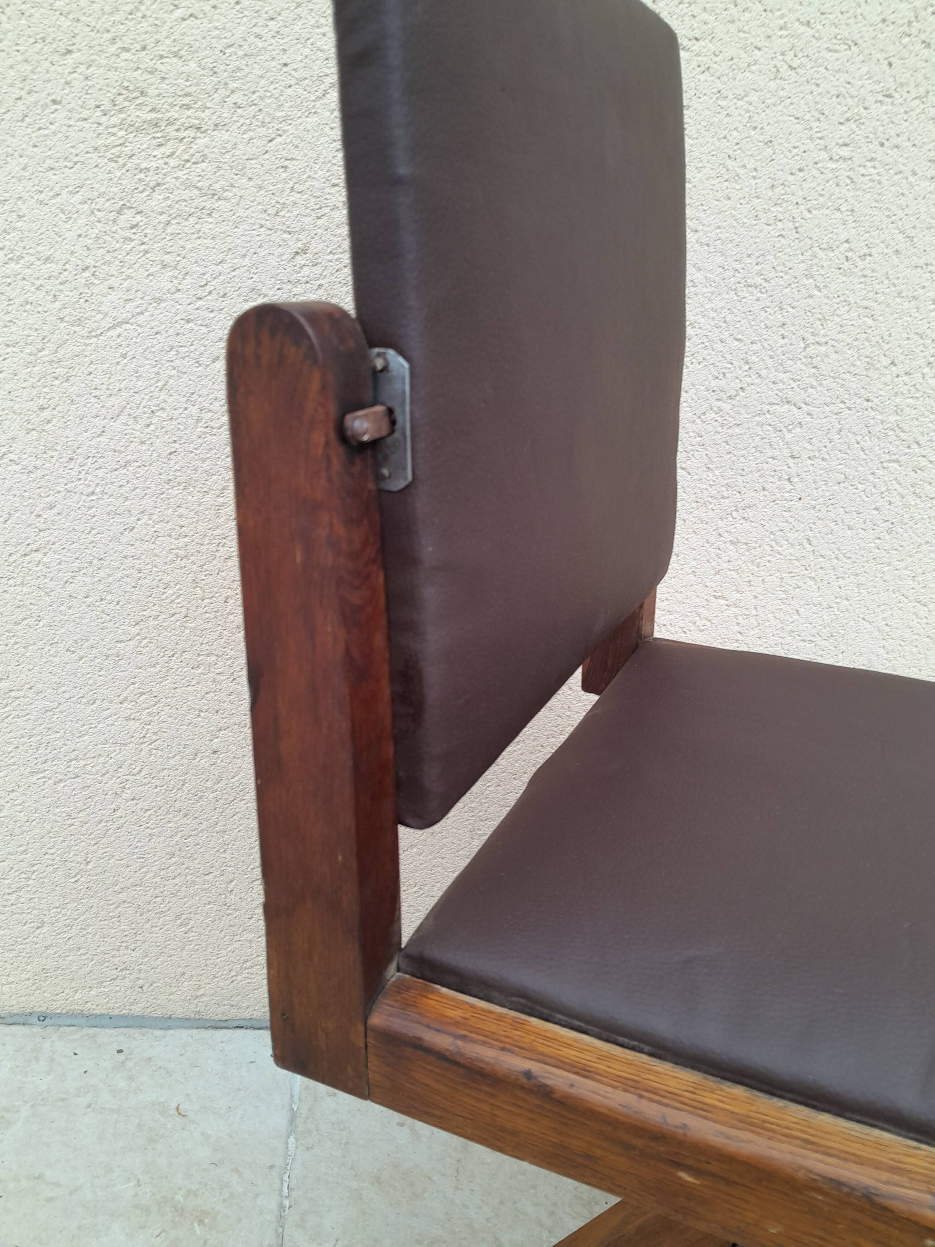 Ancienne chaise de bureau ou architecte tripode vintage