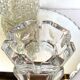 Vintage glass or crystal ashtray