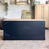 Old counter with black patina
