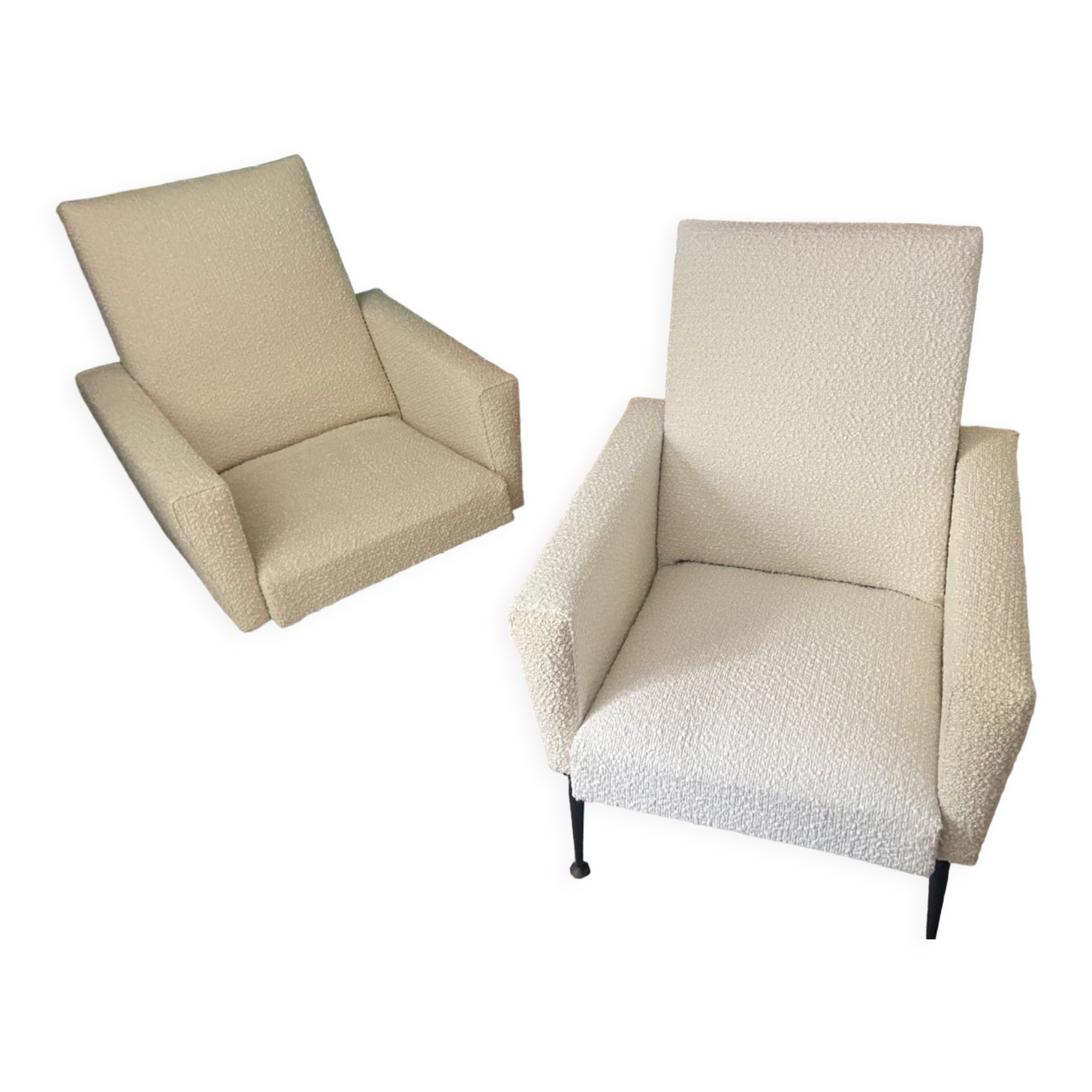 Pair of armchairs 50-60s