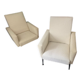 Pair of armchairs 50-60s