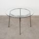 Glass table, Italian design, 1980s, made in Italy