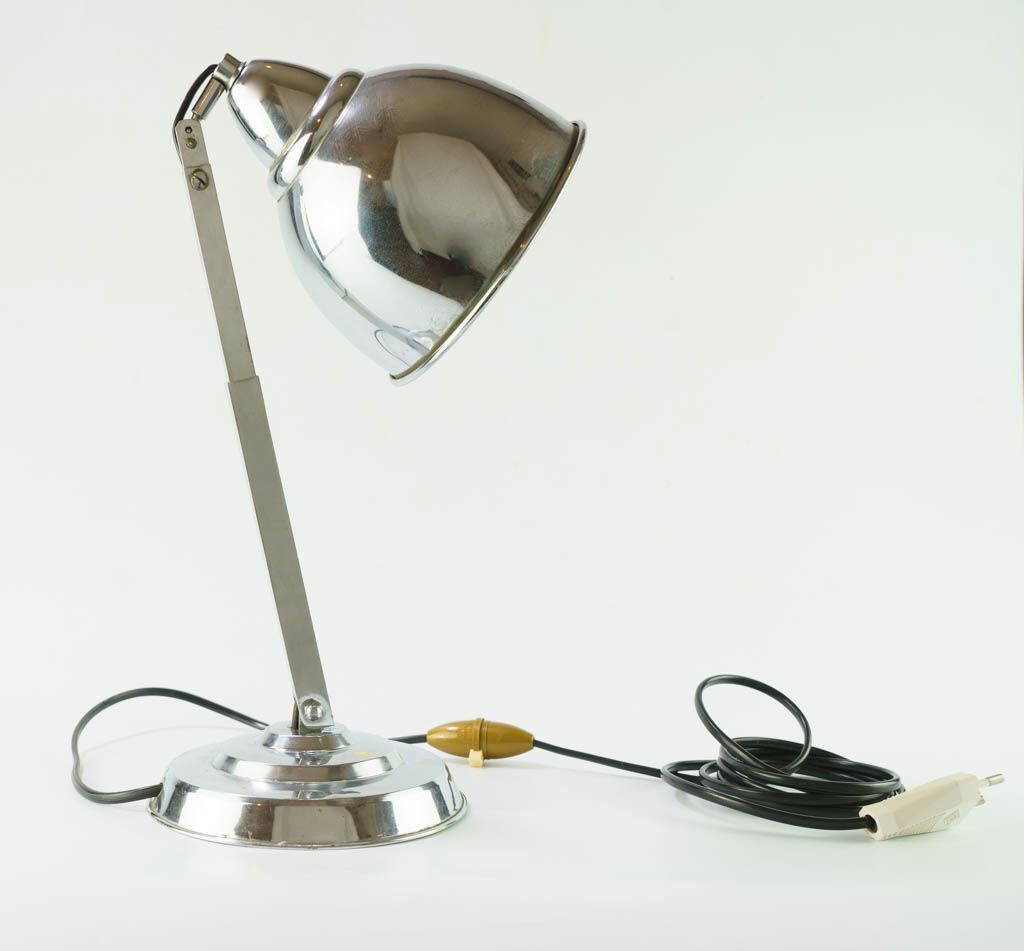 Chrome desk lamp