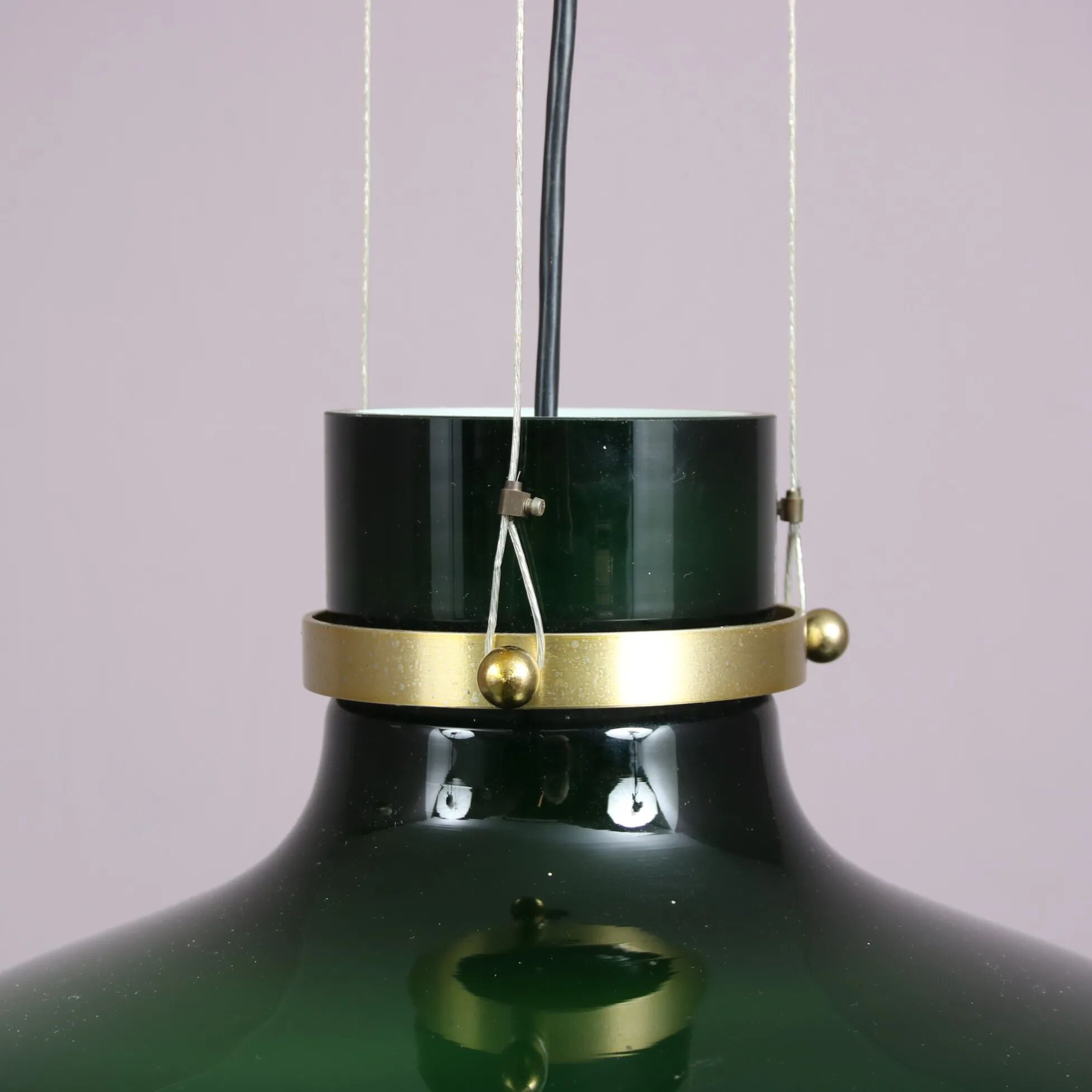 Lampe suspendue des années 1960 par Holmegaard, Danemark