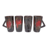Set of 4 Vallauris mugs