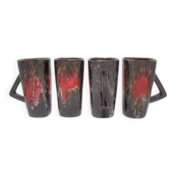 Set of 4 Vallauris mugs