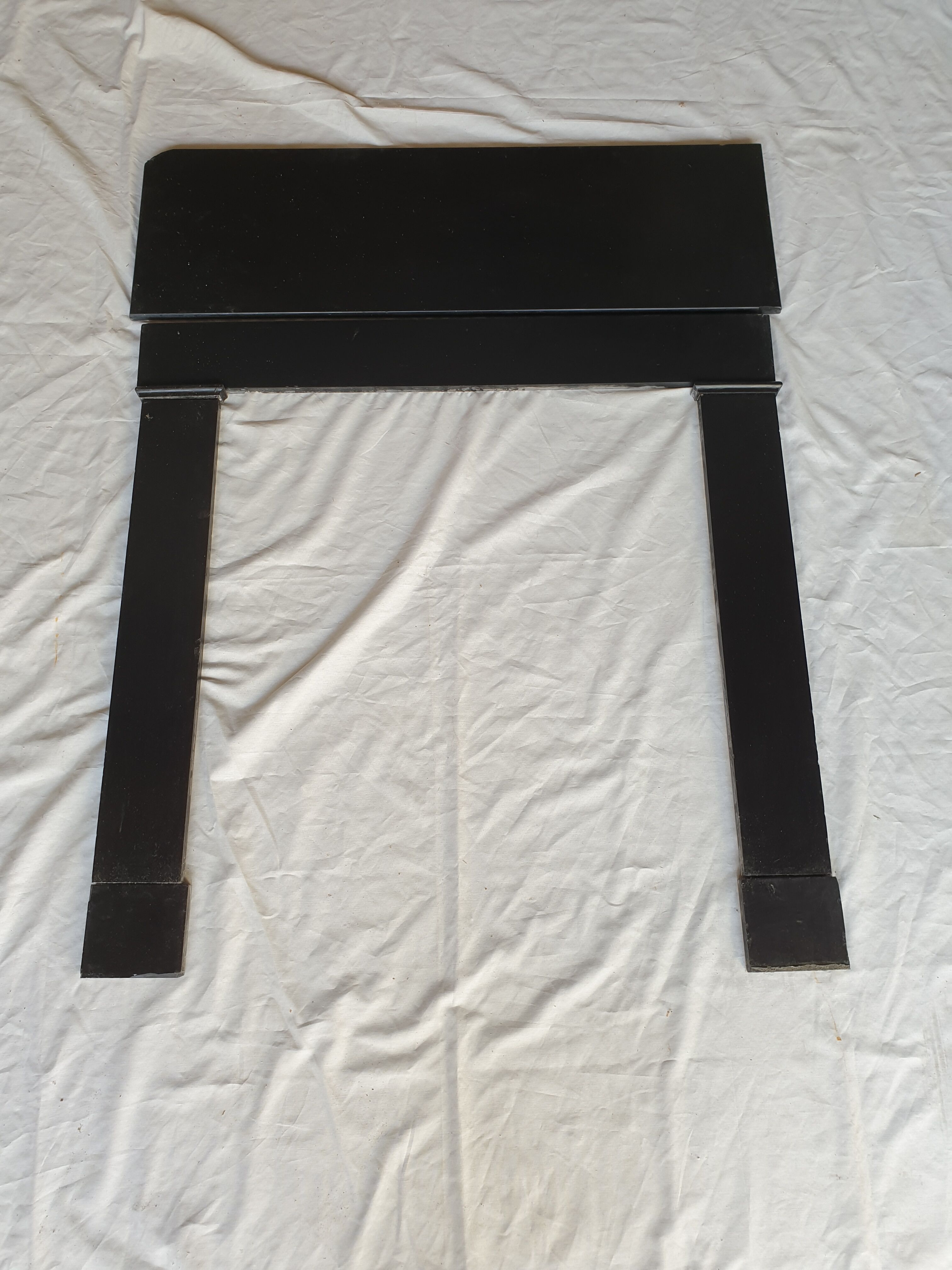 Black marble fireplace 1850