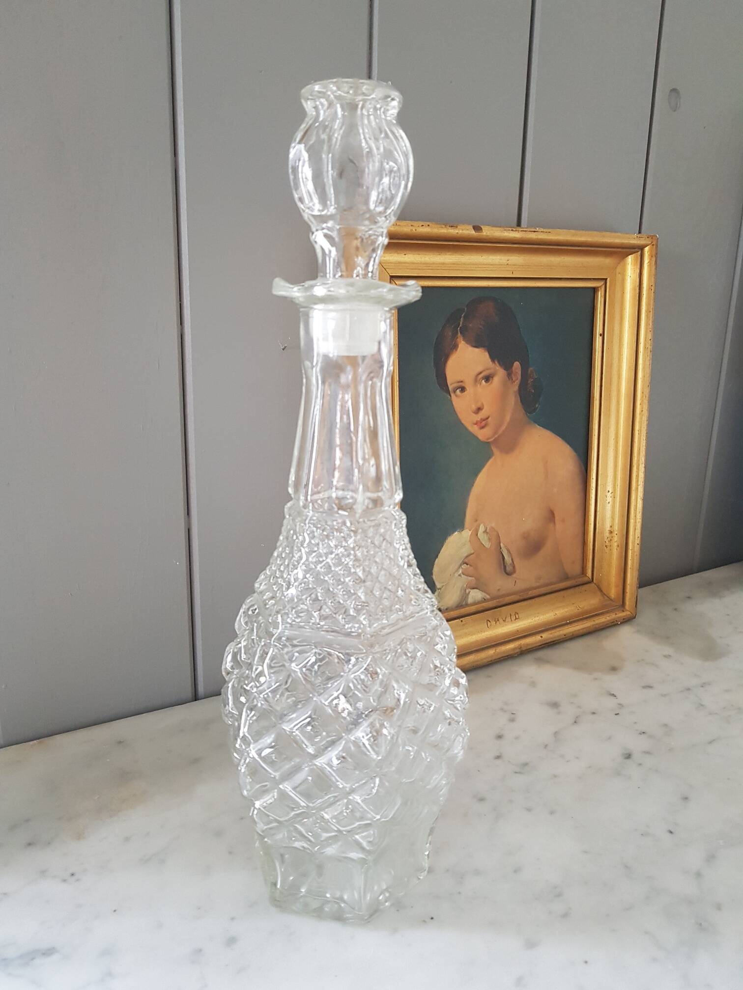 Art Deco glass decanter
