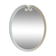 Miroir métal blanc de 1970
