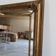 Louis XV style beaded mirror in gilded wood 115x85 cm