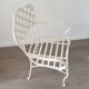 Chaise en fer forgé blanche jardin
