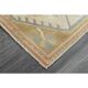 1970s Vintage Turkish Oushak Handmade Wool Cotton Orange Area Rug 198X287
