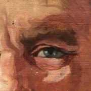 Portrait of a man, oil on canvas, signed Prochazka 1938, antique Art Deco.