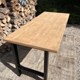 High table, island in wood and metal