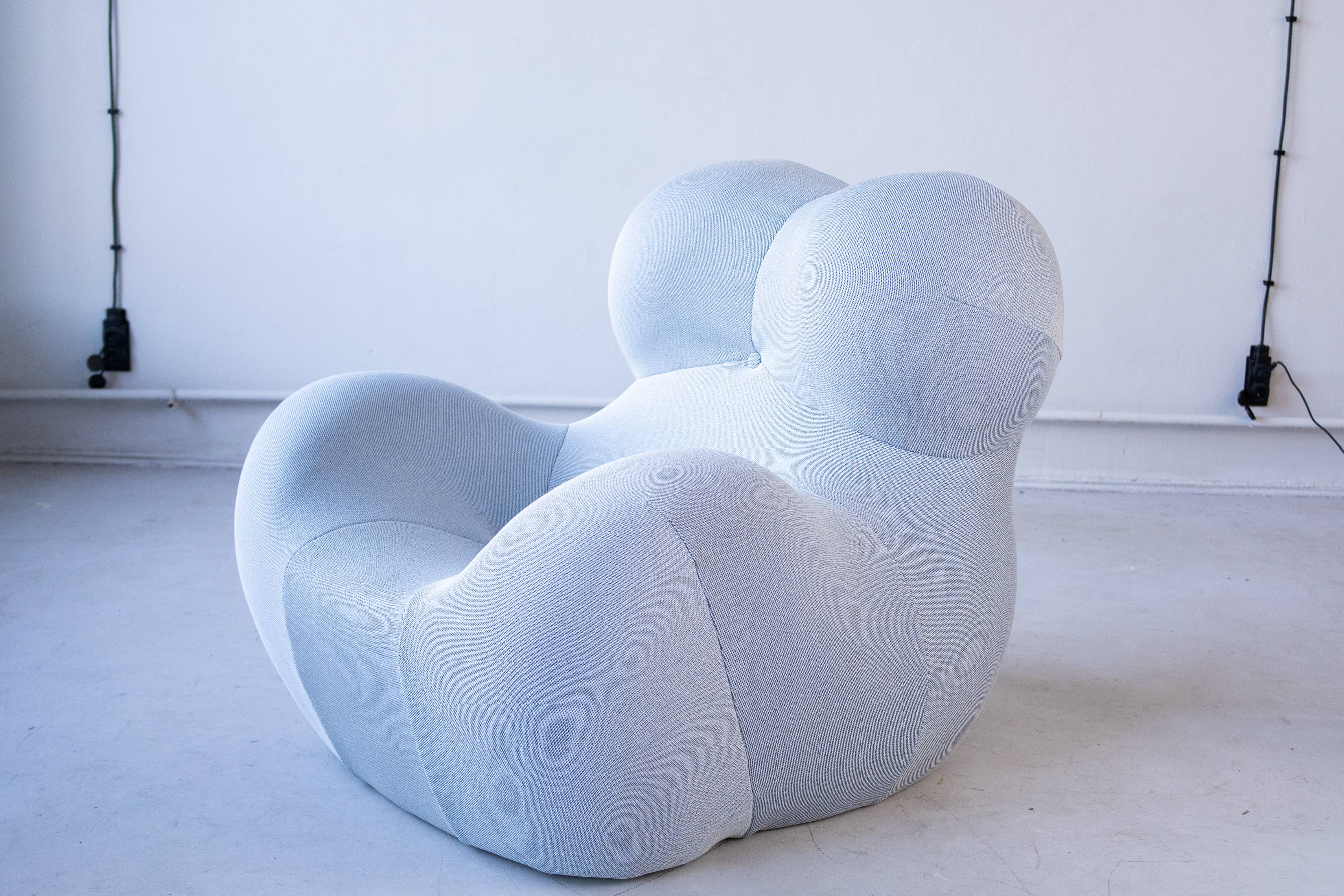 Italian Big Mama Up Chair & Ottoman attributed to Gaetano Pesce for B&B Italia, 2000, Set of 2