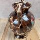 Small antique vase in glazed ceramic – handles –