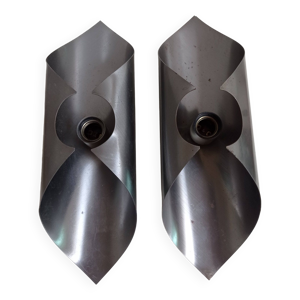 Appliques acier brossé