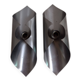 Appliques acier brossé 1970