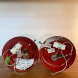 Pair of 90s multi-colored wall lights