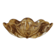 Clear Murano glass bowl with gold powder, 20th century