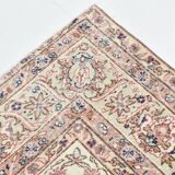 9x12 Faded Beige Large Area Vintage Persian Rug, 277x354 Cm