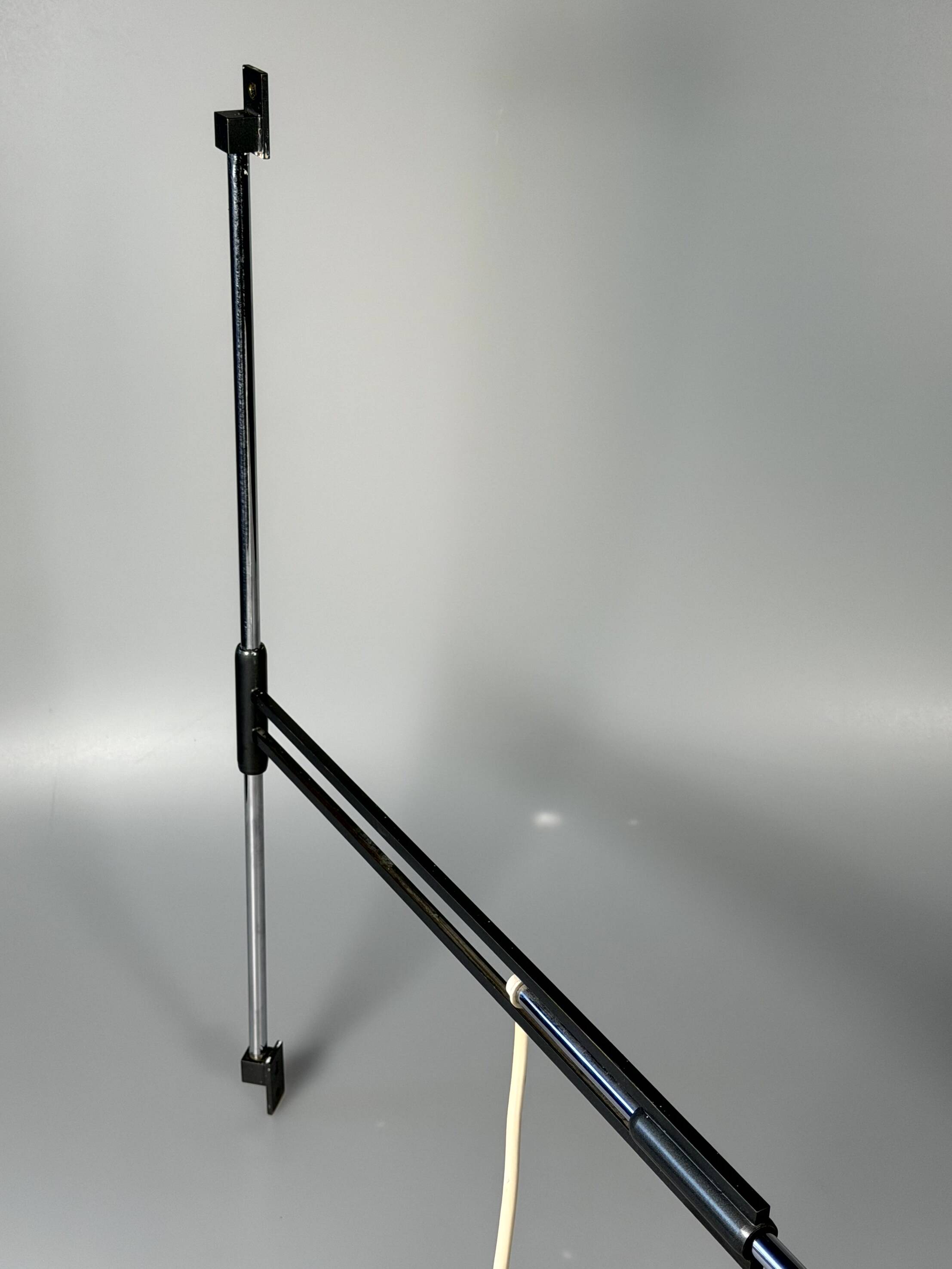 60s 70s Wall Light Wall Sconce Extendable Metal Chrome Mid Century Design