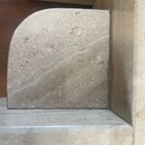 Paire de serre-livres en marbre vintage