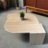 Coffee table in travertine Roche Bobois