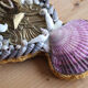Vintage shell wall candle holder