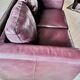 1 LOT of 2 leather sofas (1 three-seater & 1 two-seater)