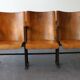 Suite de 3 fauteuils de cinéma strapontins, 1930
