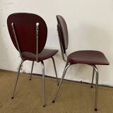 Pair of vintage leatherette chairs