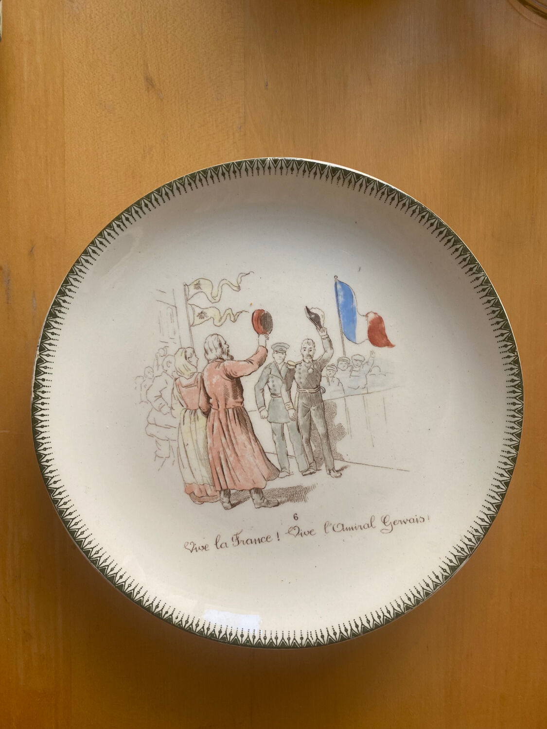 Creil Montereau - trio of plates