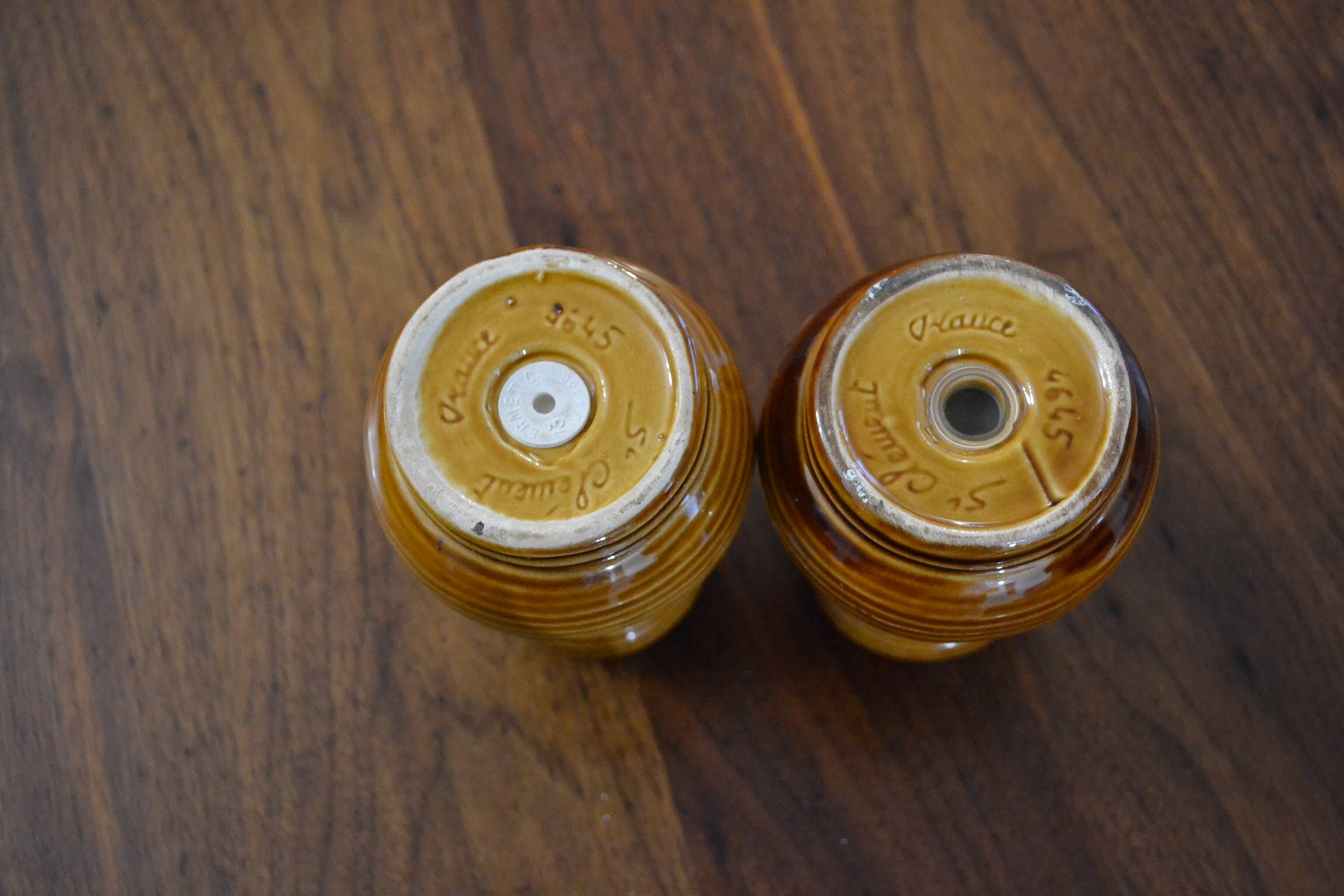 Ensemble poivrier et salière de Saint Clément