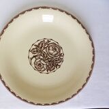 Vintage round dish from Sarreguemines, Argonne model