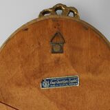 Dutch Wood with Beveled Louis-Philippe Style Mirror labeled Pieterman, 1950