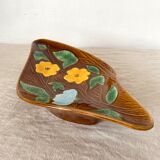 Plat vintage fleuri , coupe à fruits Sarreguemines