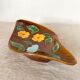 Vintage floral dish, Sarreguemines fruit bowl