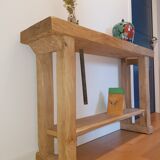 Oak carpenter's workbench