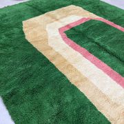 Custom green Moroccan rug 2.5/1.6