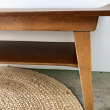 Scandinavian coffee table curved edges