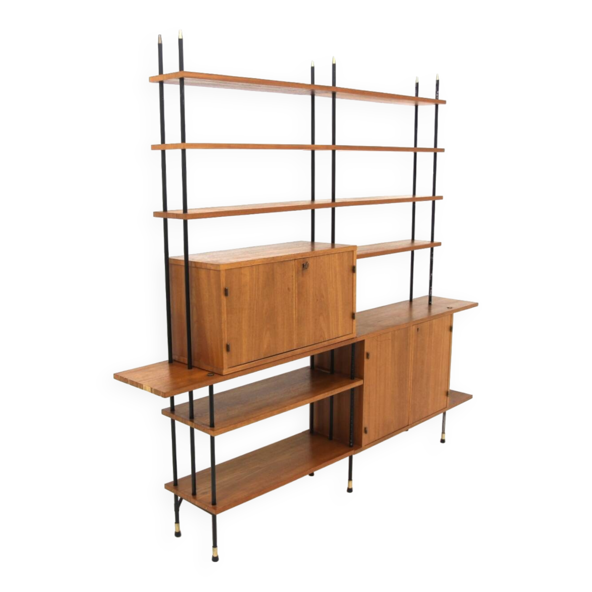 Scandinavian “bar” bookcase “Prydno”, Bröderna Gustafssons, Sweden, 1950