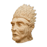Terracotta Indian mask