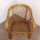 Vintage rattan armchair 60s