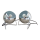 Pair of metal “Eye-ball” spirit lamps
