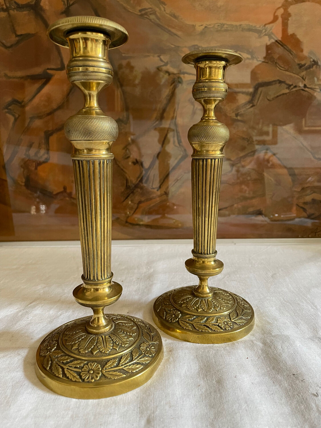 Golden candlesticks