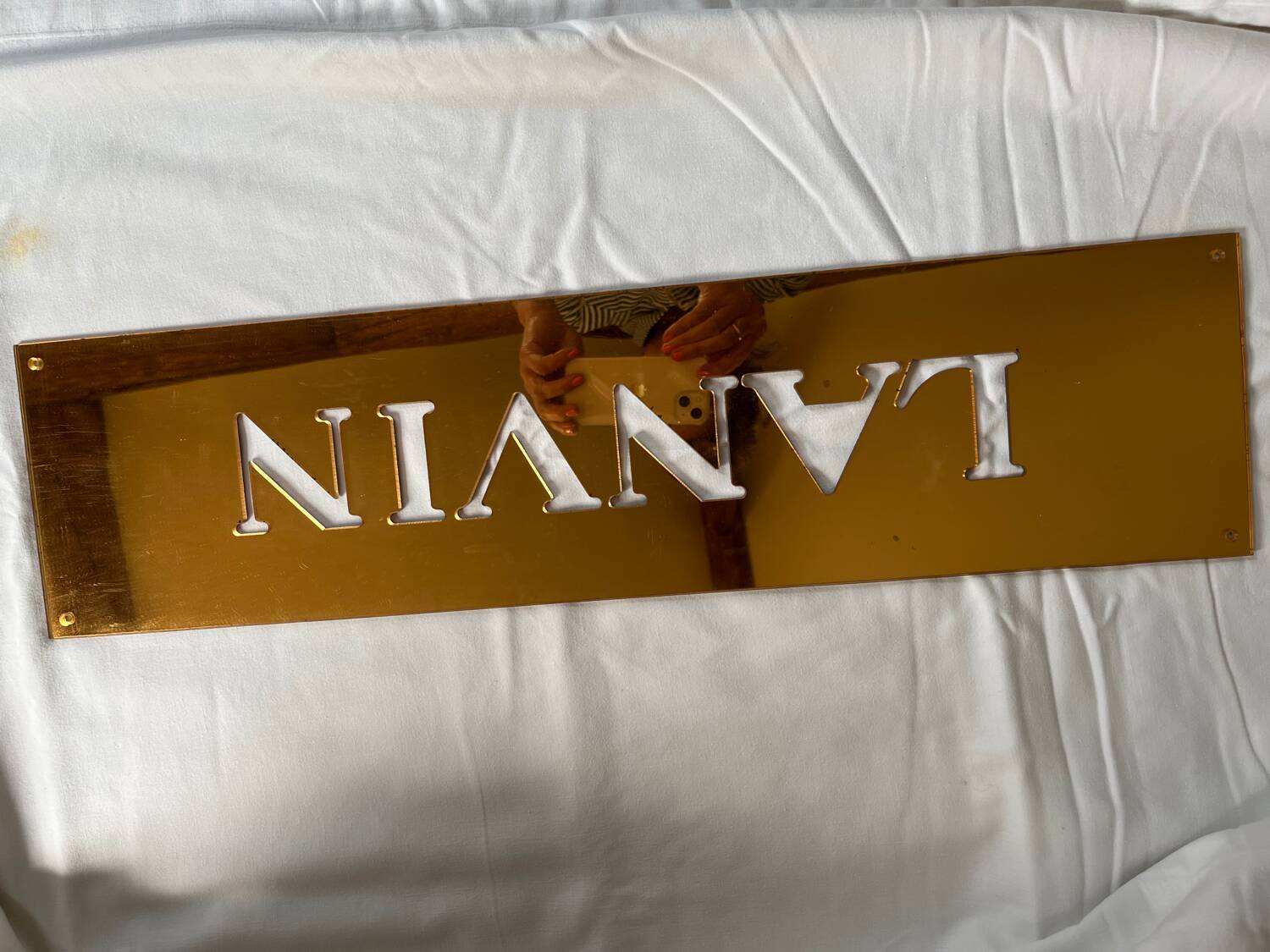 Vintage Lanvin sign