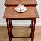 Individual butter dish in silver metal leaf decoration