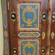 Armoire Alsacienne à décor floral peint polychrome – style Louis XIV – XIXème s.
